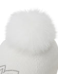 Master Bunny Edition Women's Fur Cap - White - Erthe Golf