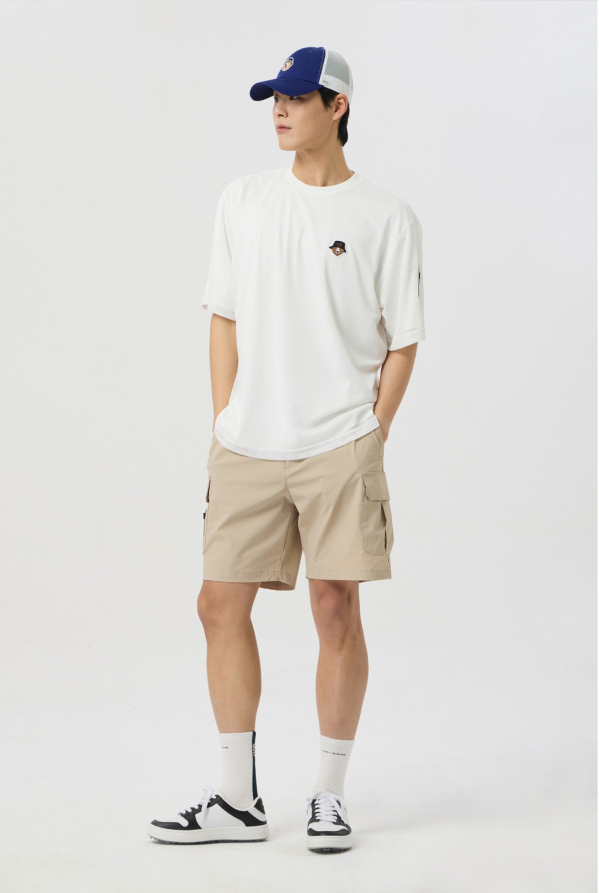 Golden Bear Cargo Pocket Shorts Beige - Erthe Golf