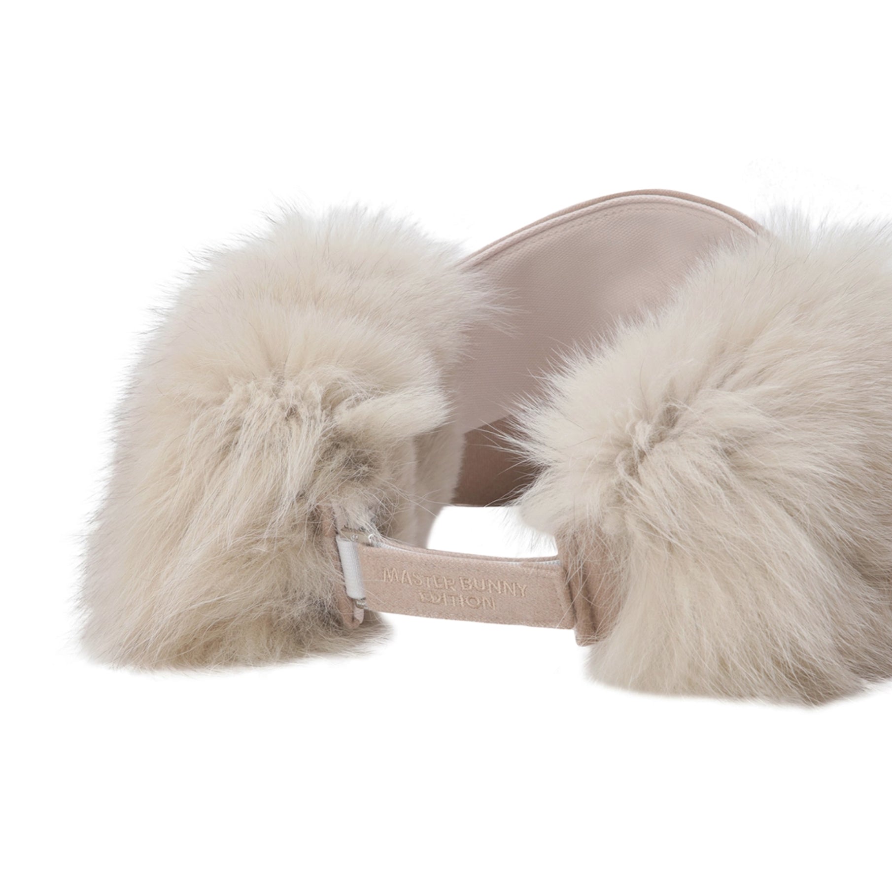 Master Bunny Edition Women&#39;s Fur Visor - Beige - Erthe Golf