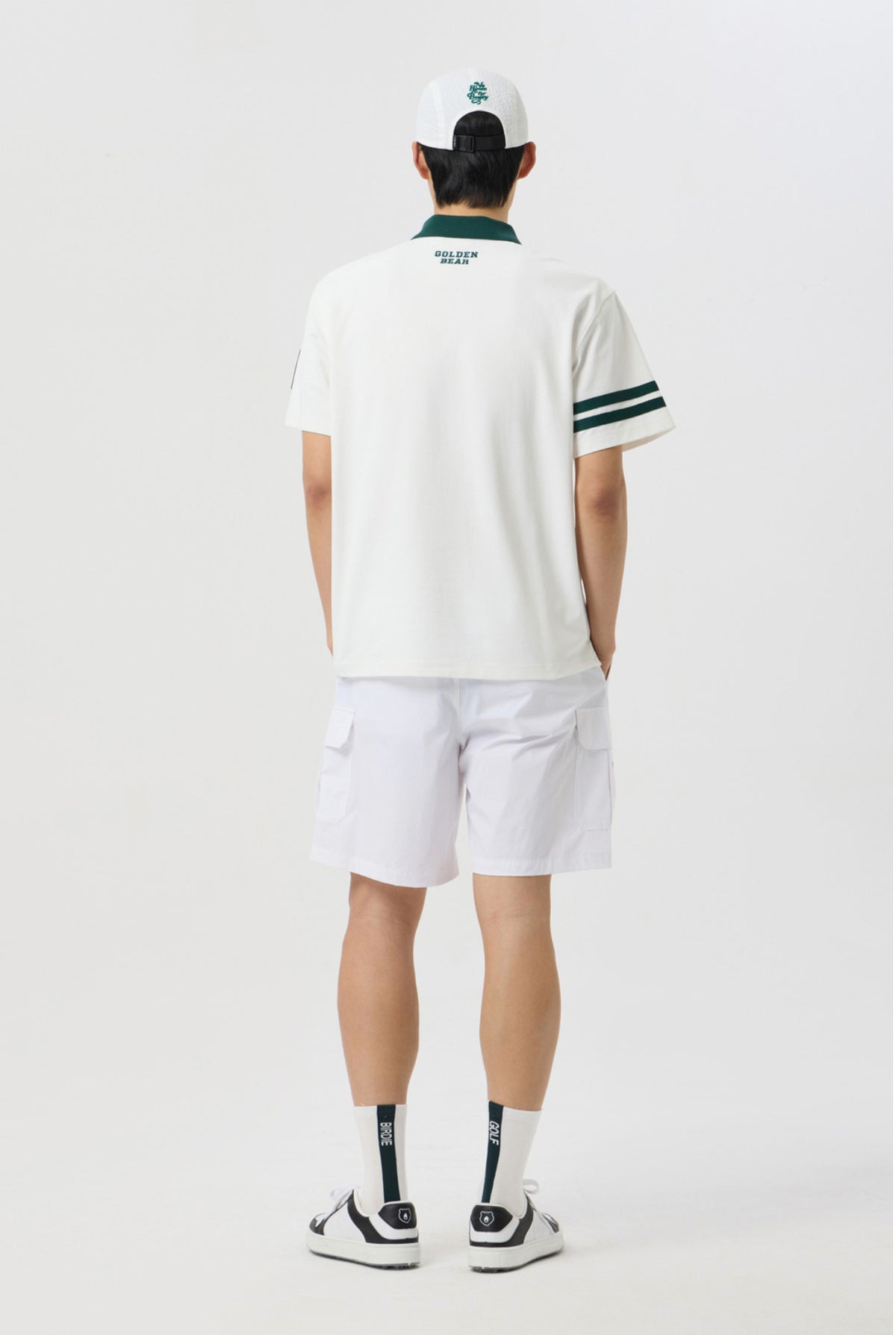Golden Bear Cargo Pocket Shorts White - Erthe Golf