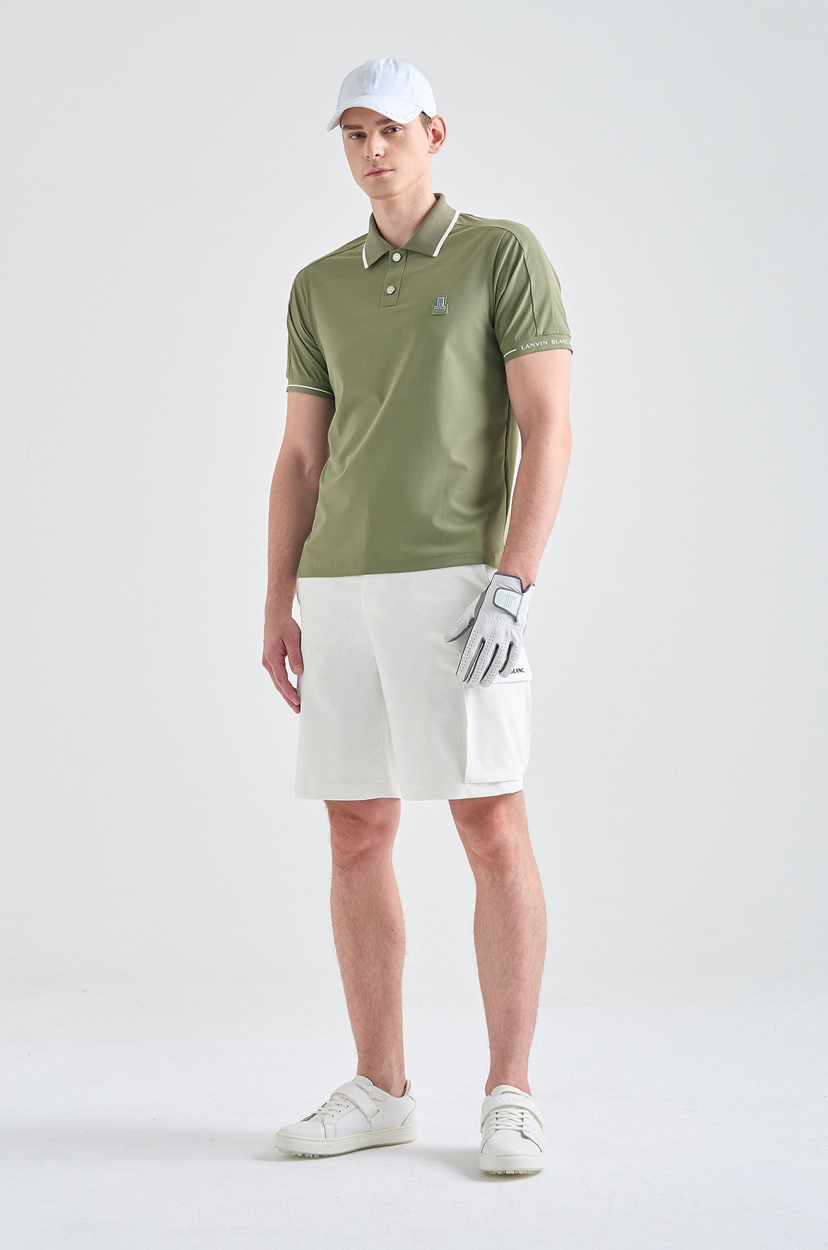 Lanvin Blanc Men&#39;s Polo - Green