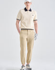 Lanvin Blanc Men's Waterproof Jogger Pants-Beige