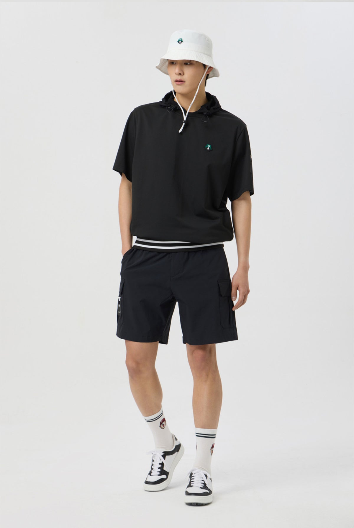 Golden Bear Cargo Pocket Shorts Black - Erthe Golf