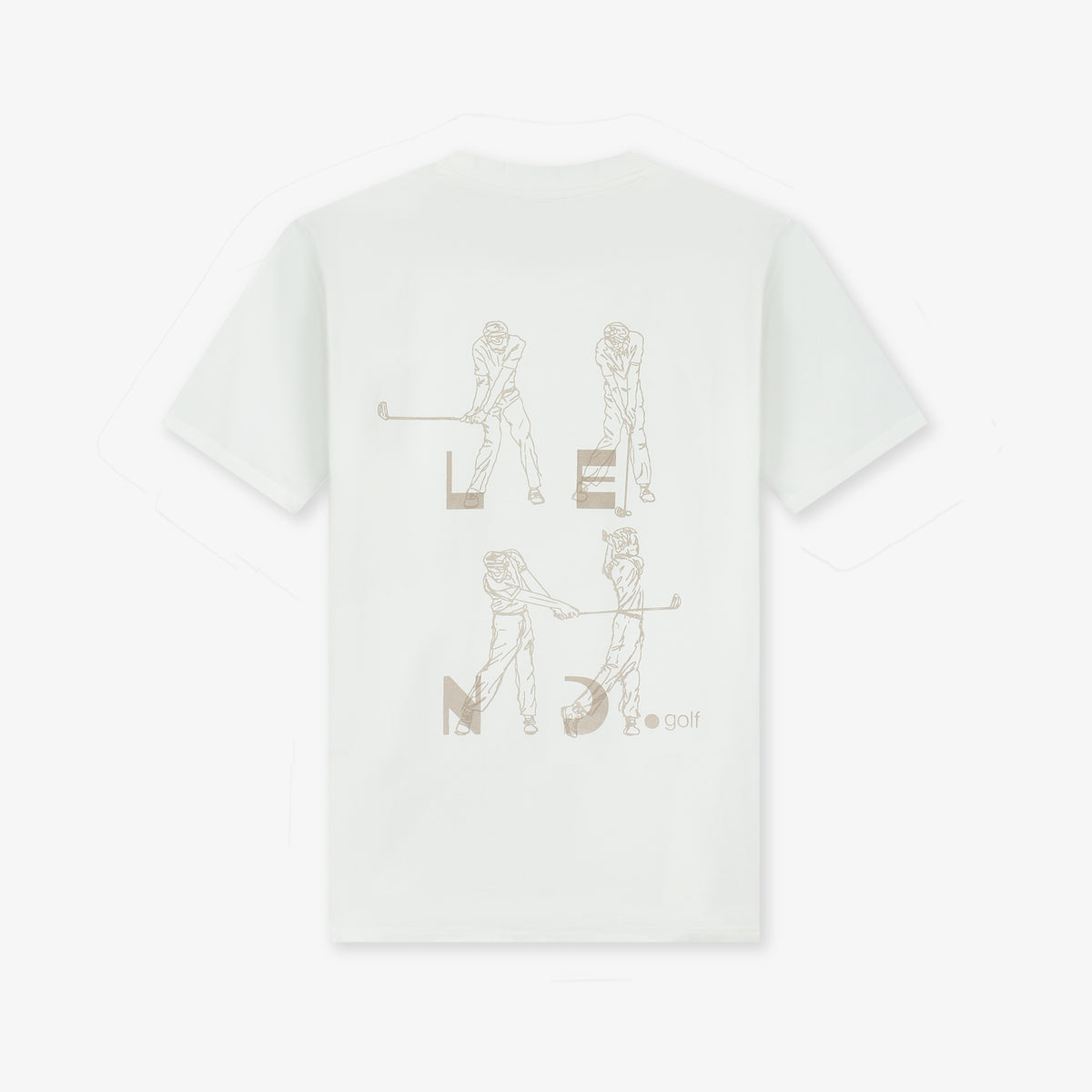 Lend Golf Unisex Swing Tshirt White - Erthe Golf