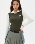 Master Bunny Edition Women Zip Top- Green