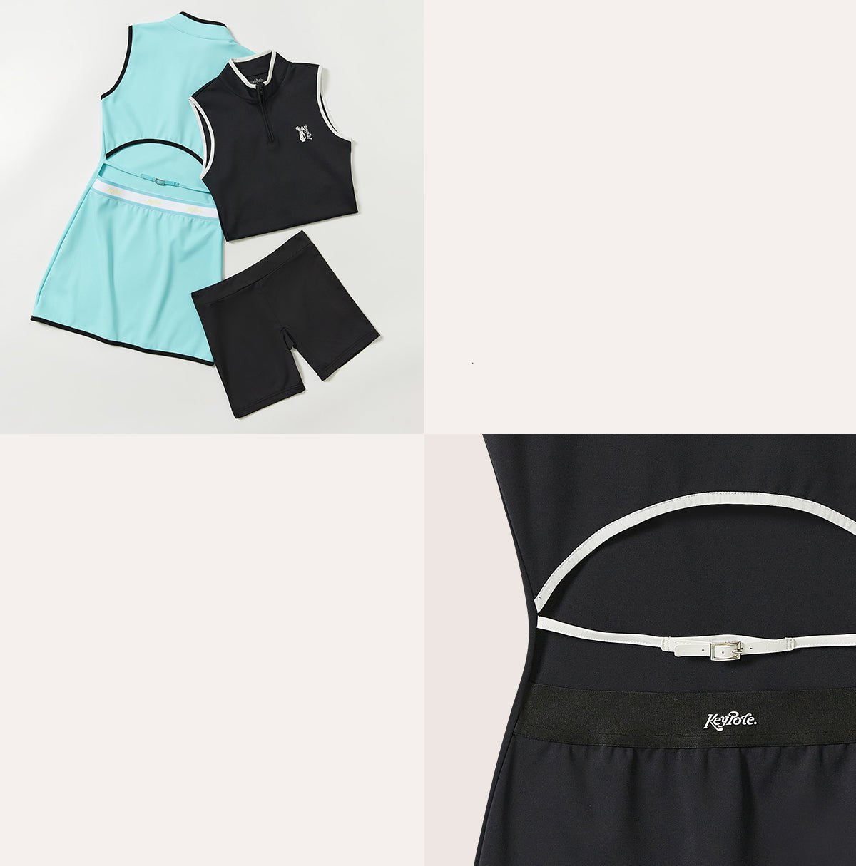 Keypote Black Sleeveless Dress - Erthe Golf
