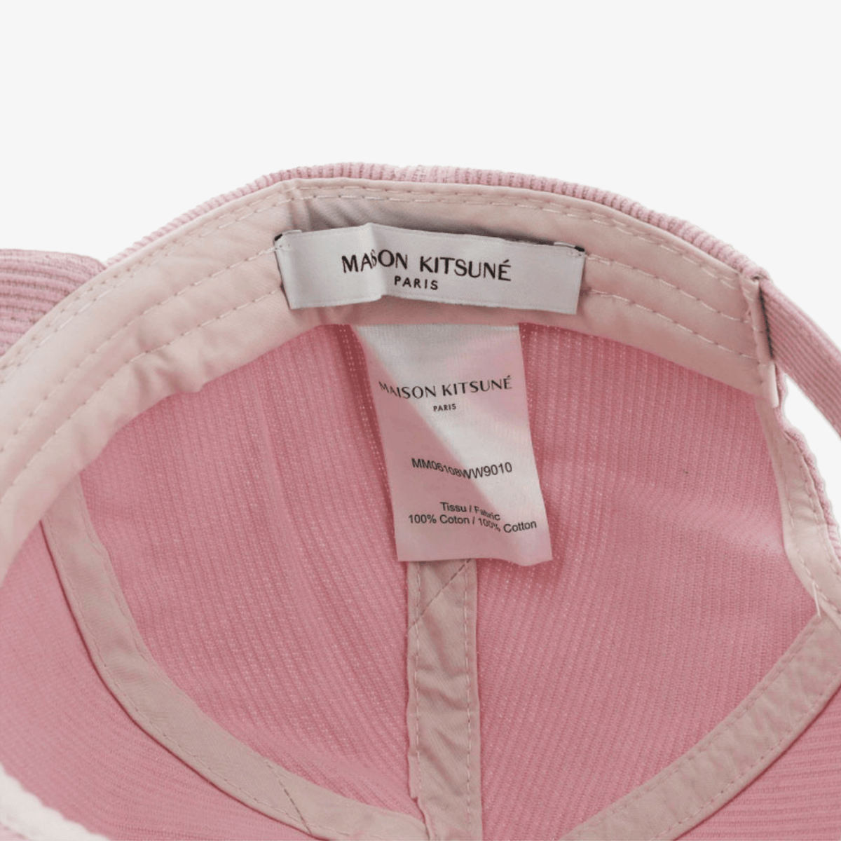 Maison Kitsune Men's Cap - Pink - Erthe Golf