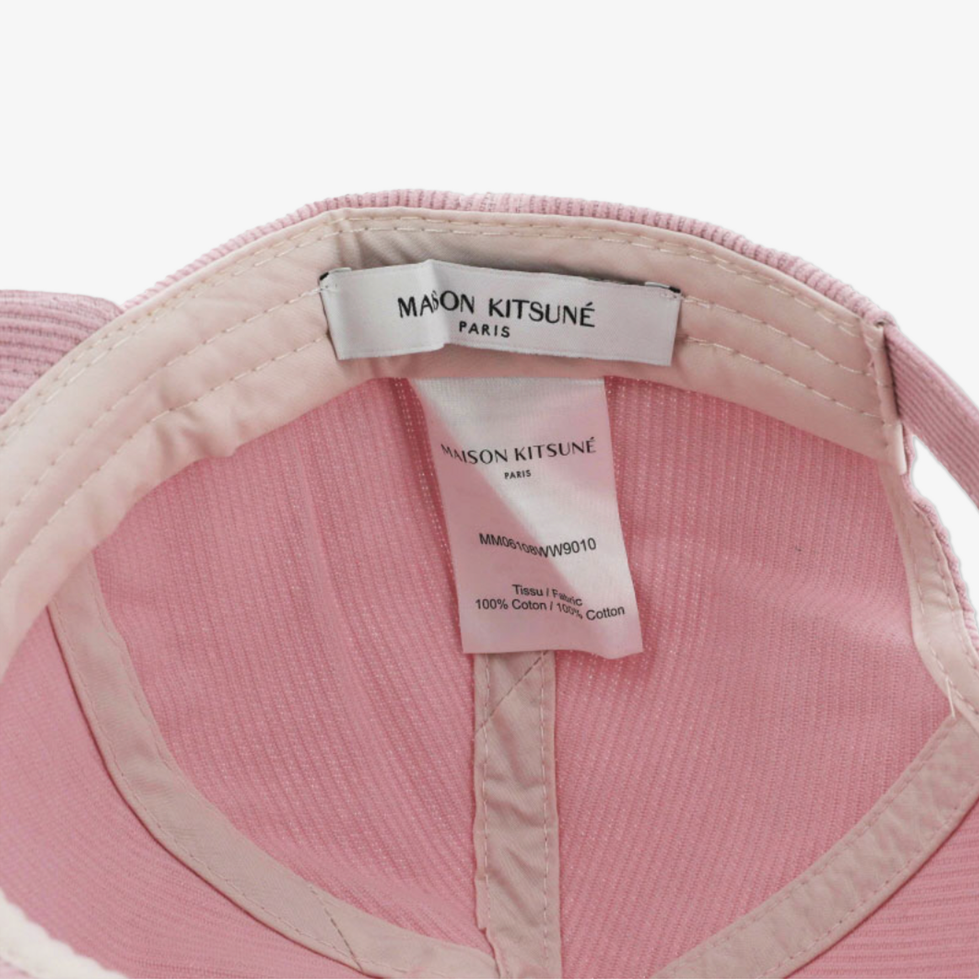 Maison Kitsune Men&#39;s Cap-Pink