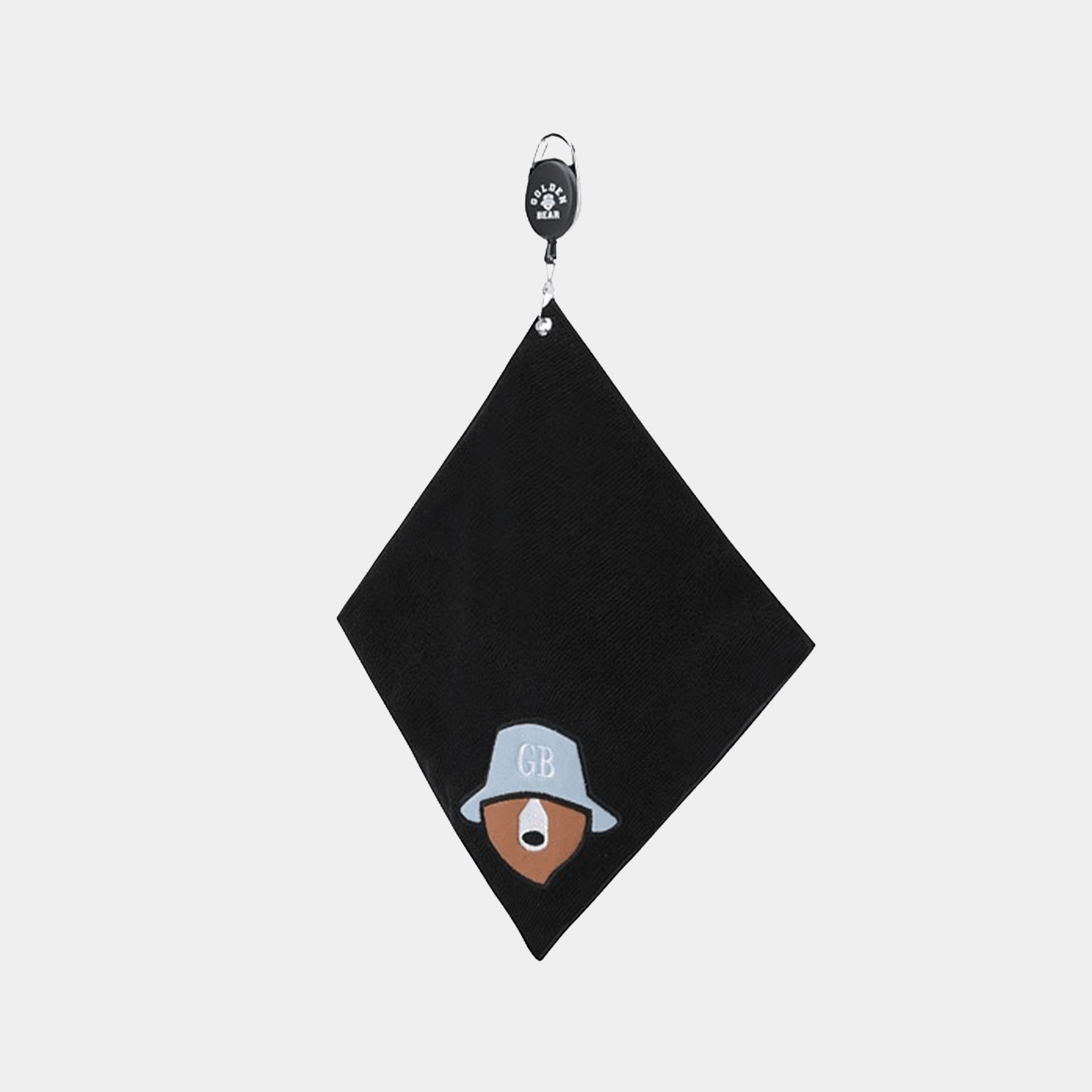 Bucket Bear Square Ball Towel - Black - Erthe Golf
