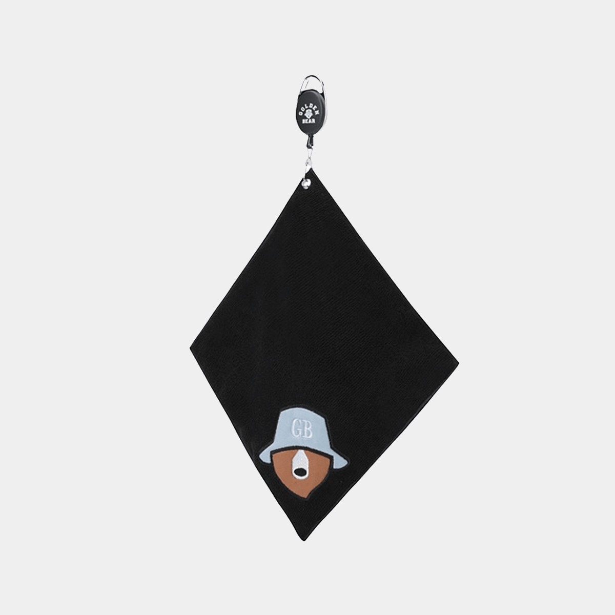 Bucket Bear Square Ball Towel - Black - Erthe Golf