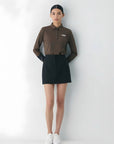 Master Bunny Edition Women's Long - Sleeve Polo - Brown - Erthe Golf