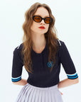 Cellty Sailor Collar Golf Knit