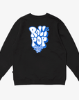Yorf Golf Crewneck Roll & Pop Black - Erthe Golf