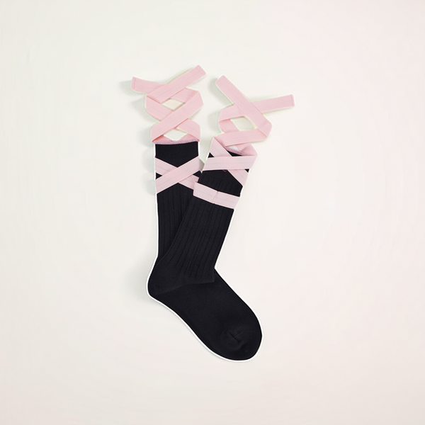 Lanvin Blanc Strap Logo Socks