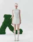 Keypote Women's Sleeveless Knitwear - White - Erthe Golf