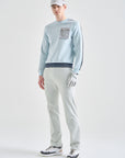 Lanvin Blanc Men's Pocket Knit Top - Light Blue