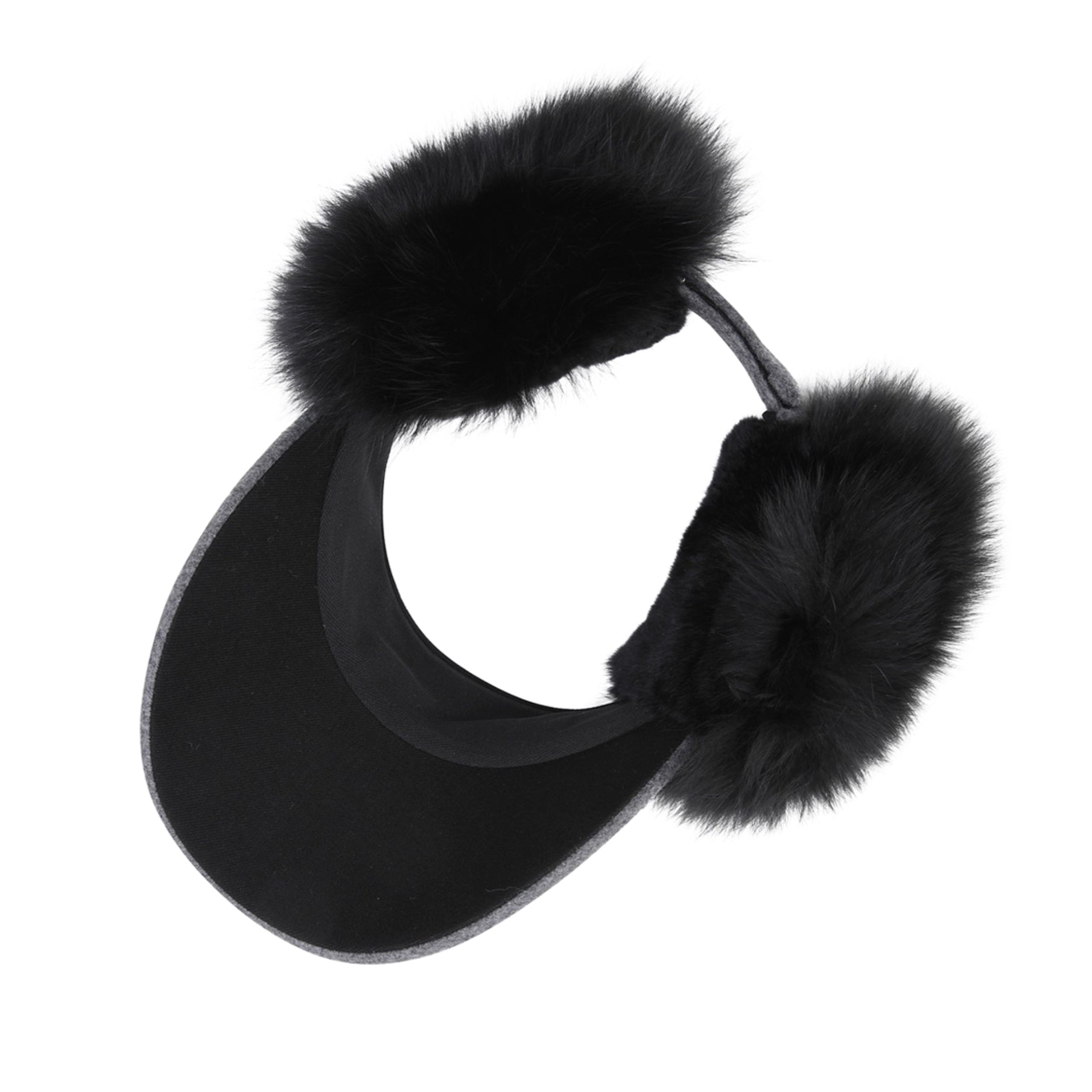 Master Bunny Edition Women&#39;s Fur Visor - Grey - Erthe Golf