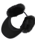 Master Bunny Edition Women's Fur Visor - Grey - Erthe Golf