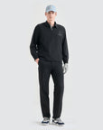Men's Back Elastic Pants - Black - Erthe Golf
