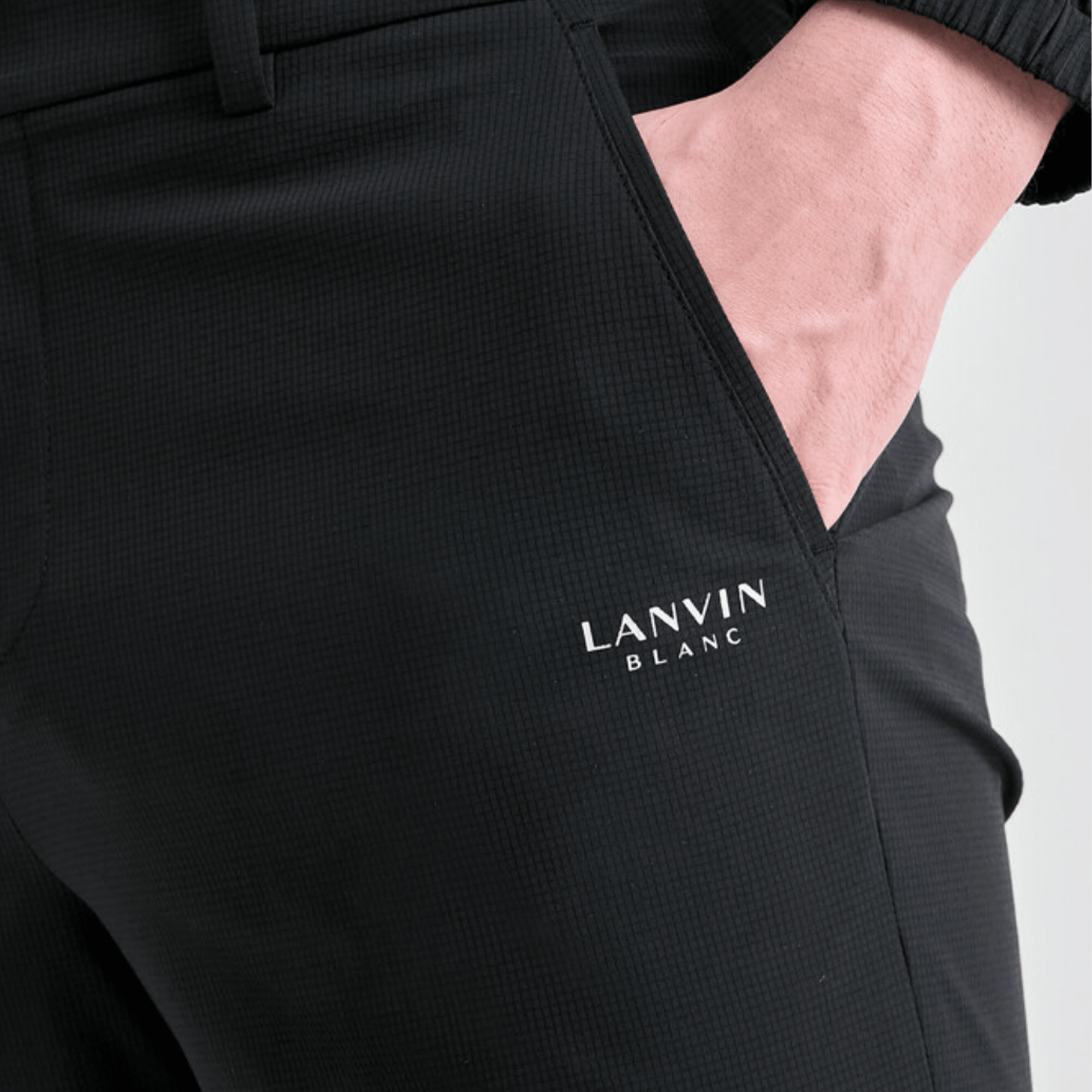 Men's Back Elastic Pants - Black - Erthe Golf