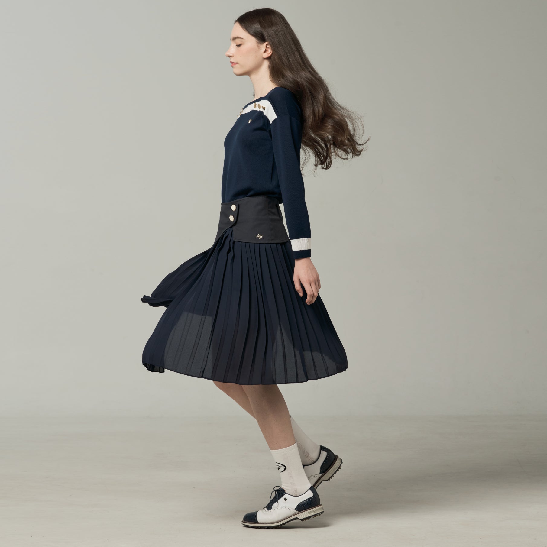 Women's Horse Riding Skirt - Navy - Erthe Golf
