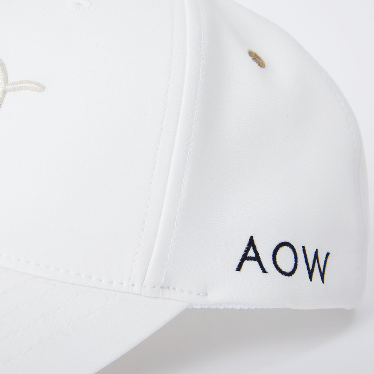 Unisex Embroidary Ball Cap - Off White - Erthe Golf