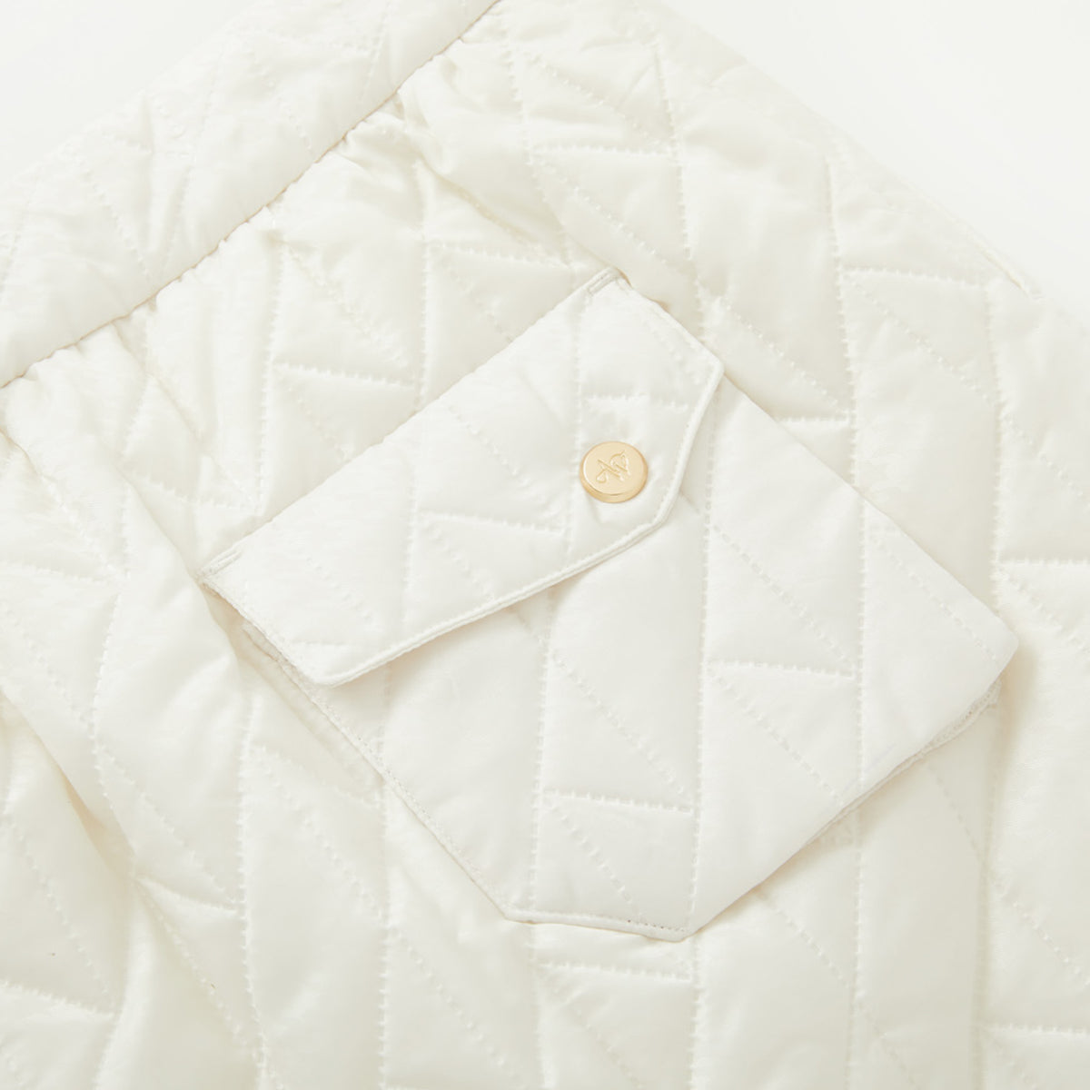 Women's Houndtooth Quilting Skirt - Cream - Erthe Golf
