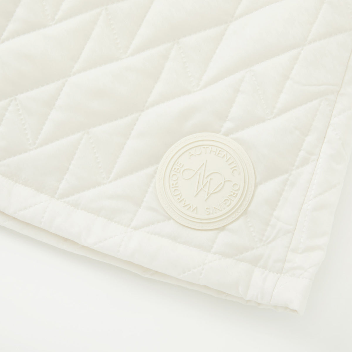Women's Houndtooth Quilting Skirt - Cream - Erthe Golf