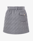 Women's Houndtooth Quilting Skirt - Gray - Erthe Golf
