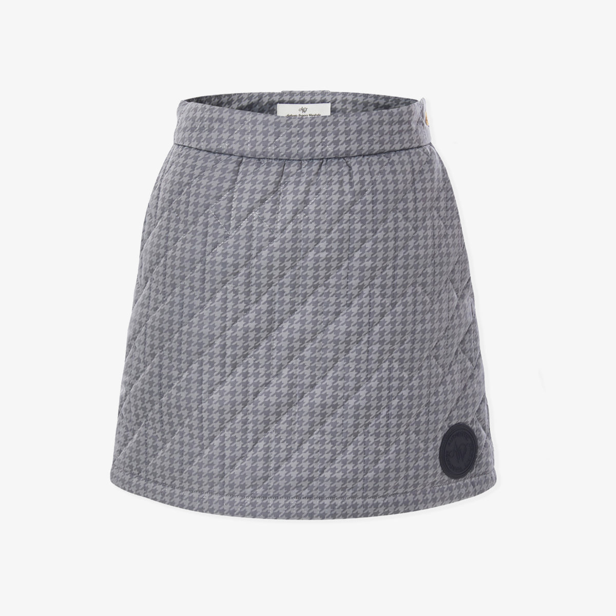 Women's Houndtooth Quilting Skirt - Gray - Erthe Golf