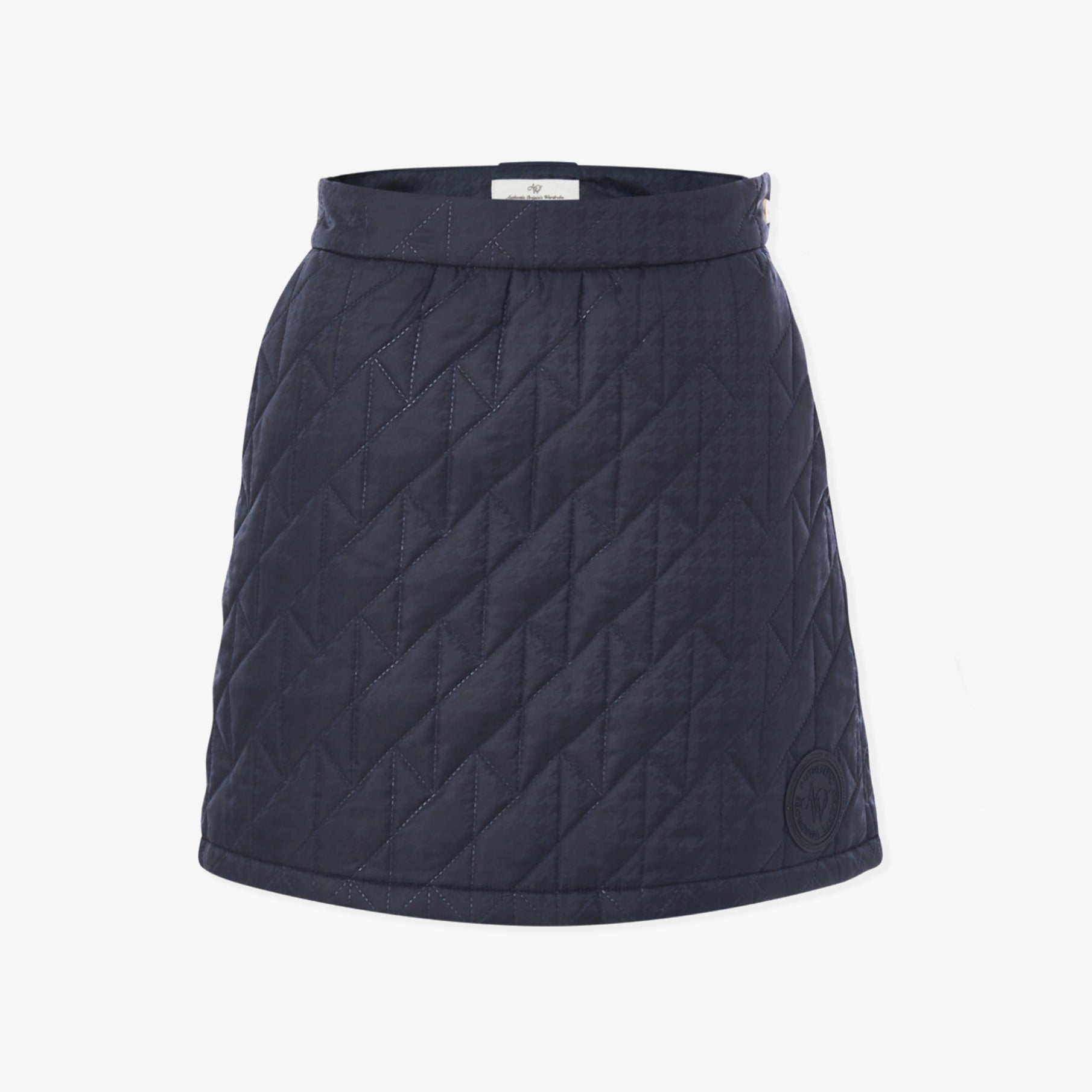 Women's Houndtooth Quilting Skirt - Navy - Erthe Golf