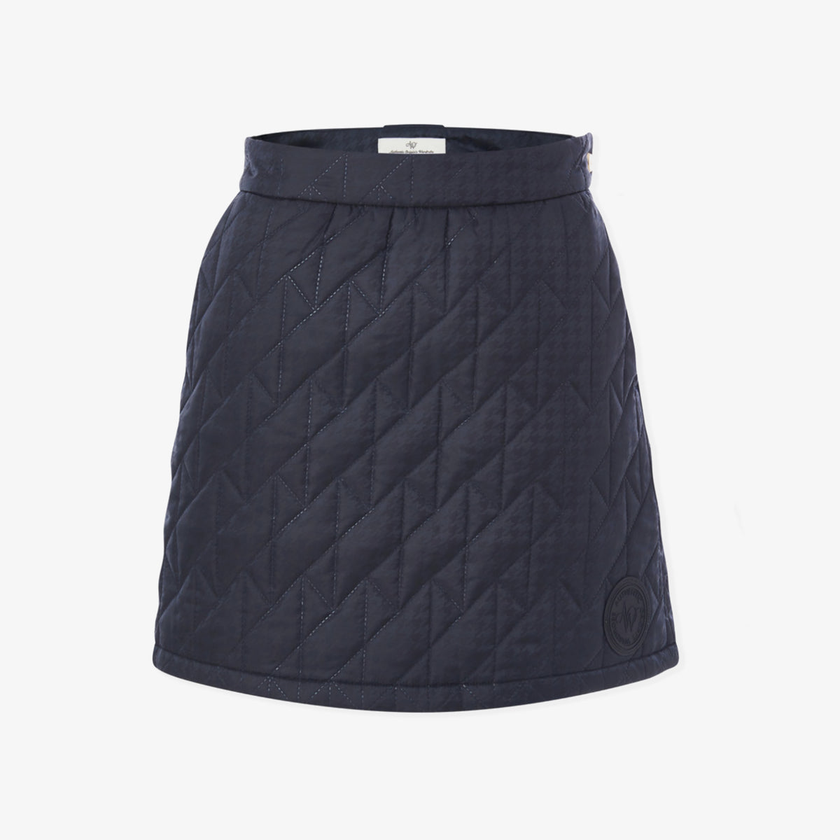 Women's Houndtooth Quilting Skirt - Navy - Erthe Golf