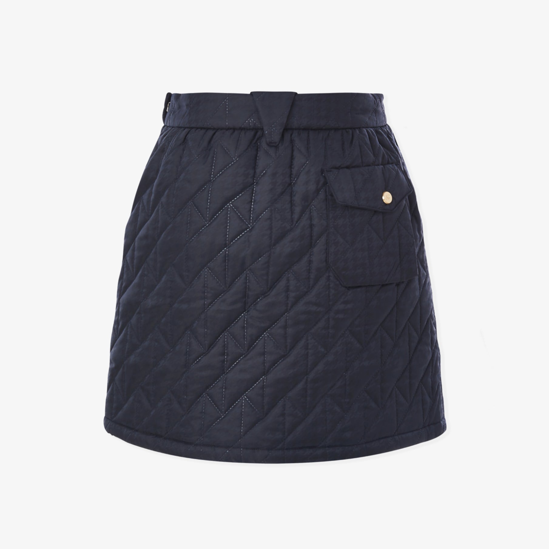 Women's Houndtooth Quilting Skirt - Navy - Erthe Golf
