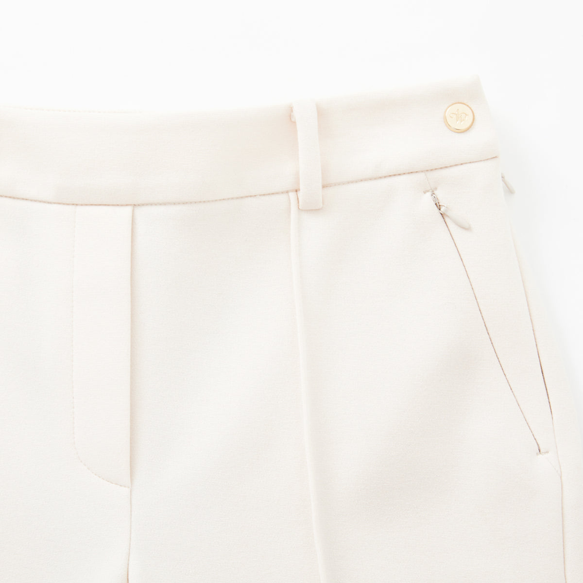Women's Jersey Bootscut Pants - Cream - Erthe Golf