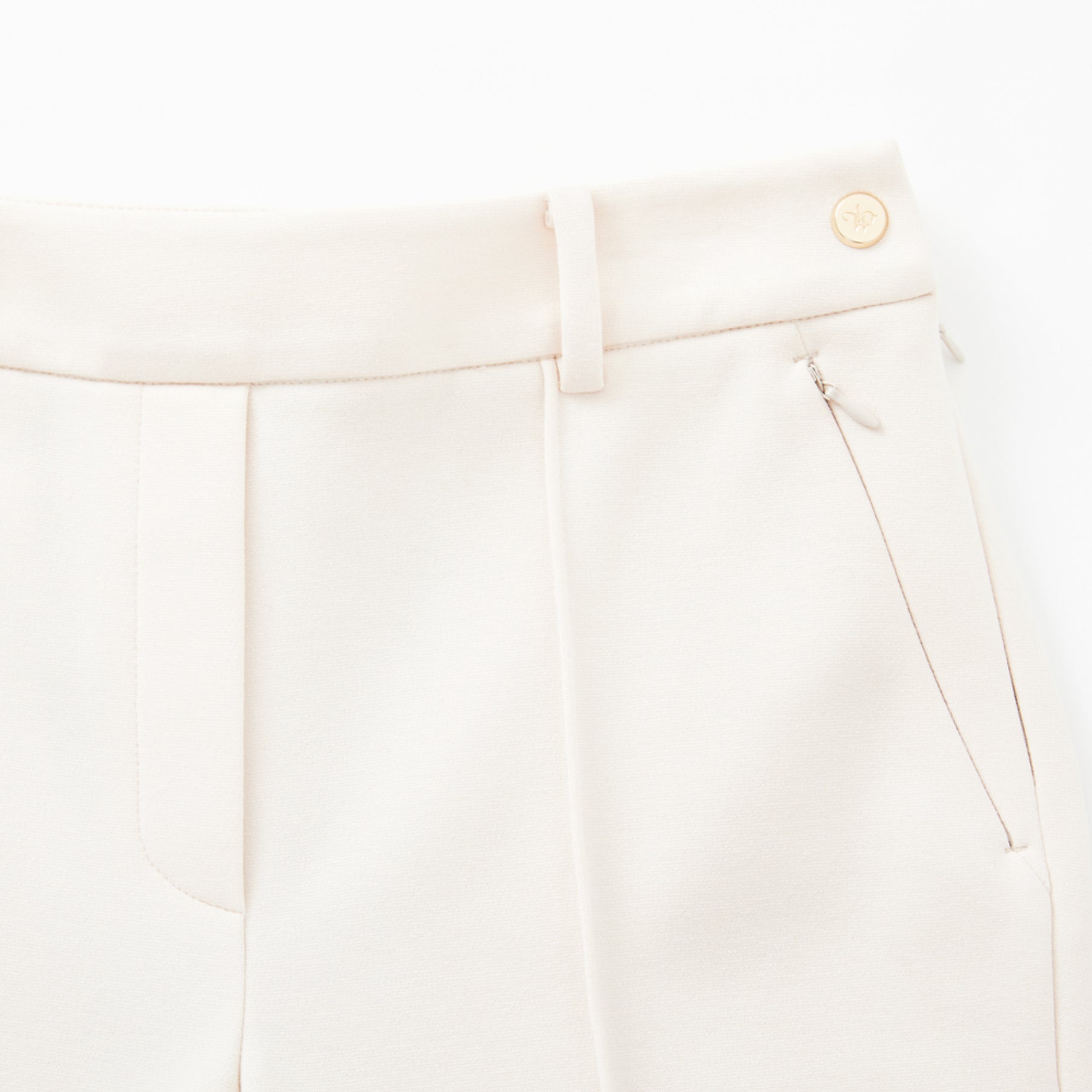 Women's Jersey Bootscut Pants - Cream - Erthe Golf