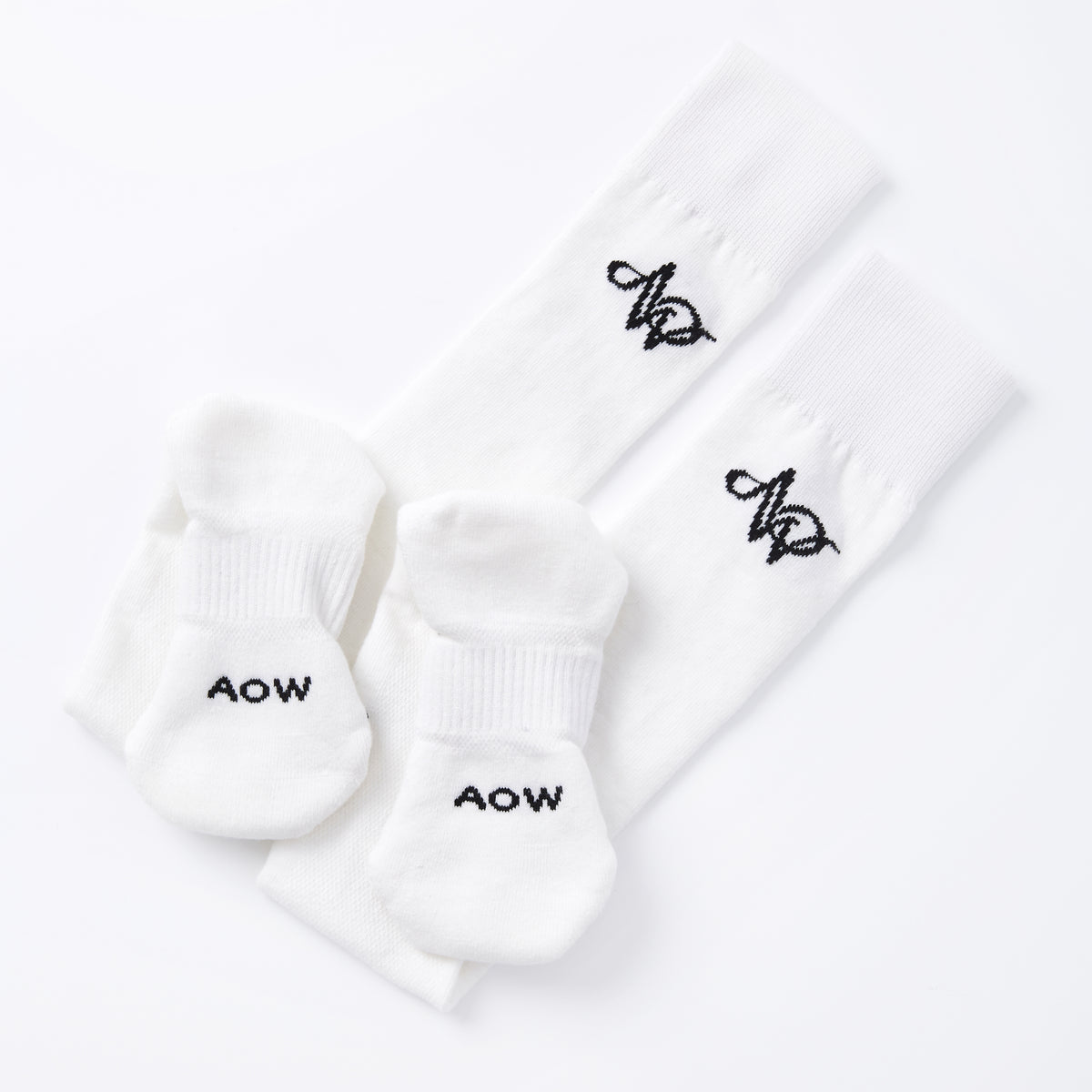 Women's Logo Long Socks - Off White - Erthe Golf