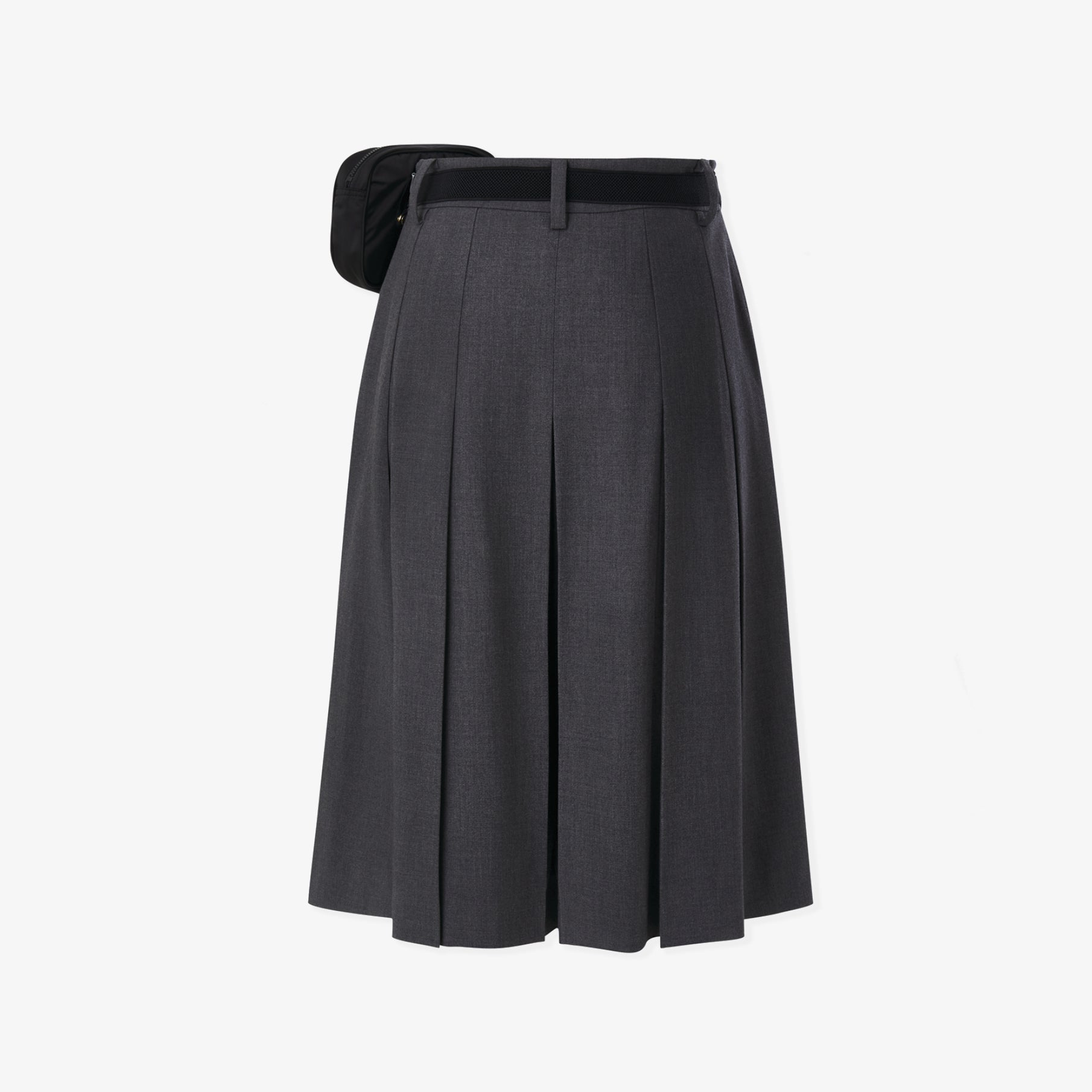 Women's Pleated Bermuda Pants - Melange Gray - Erthe Golf