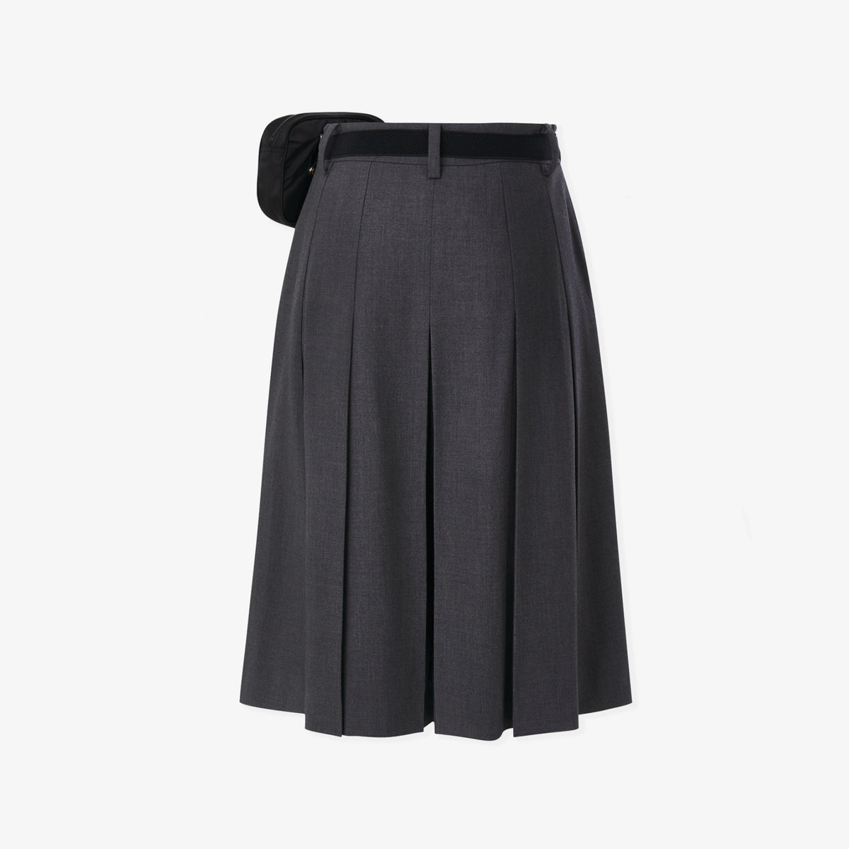 Women's Pleated Bermuda Pants - Melange Gray - Erthe Golf