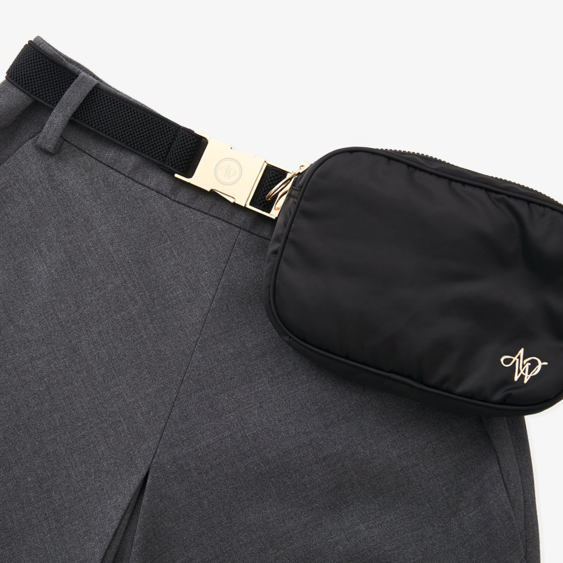 Women's Pleated Bermuda Pants - Melange Gray - Erthe Golf