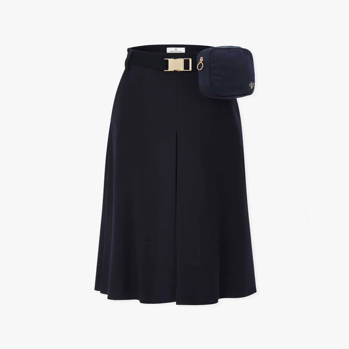 Women's Pleated Bermuda Pants - Navy - Erthe Golf