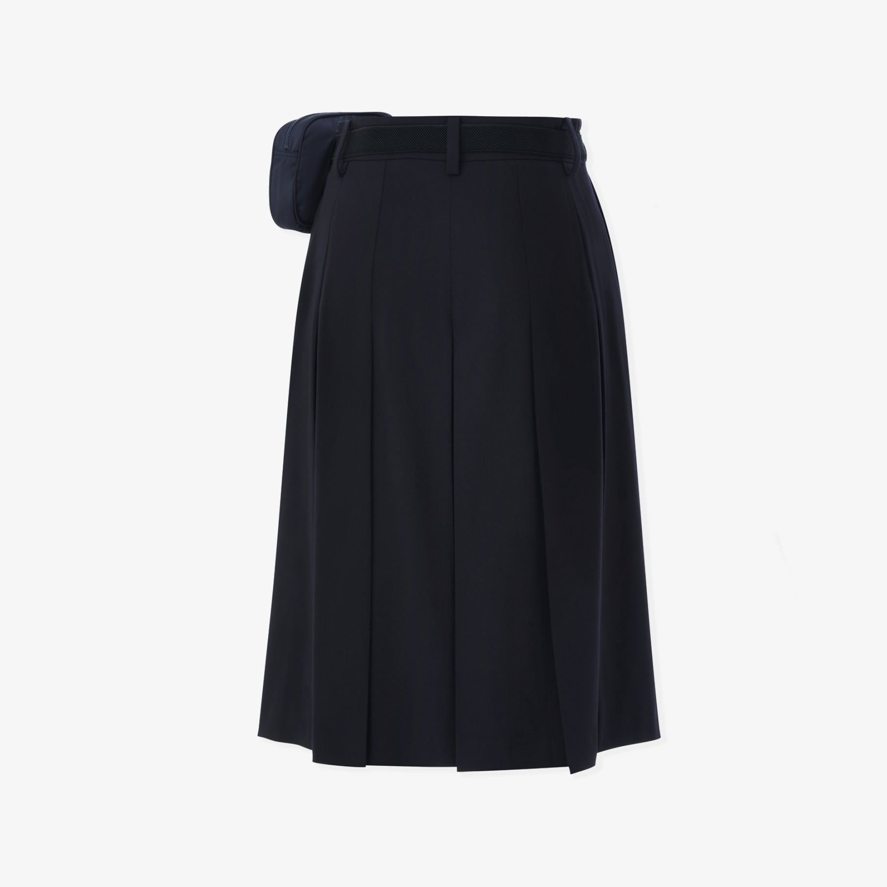 Women's Pleated Bermuda Pants - Navy - Erthe Golf