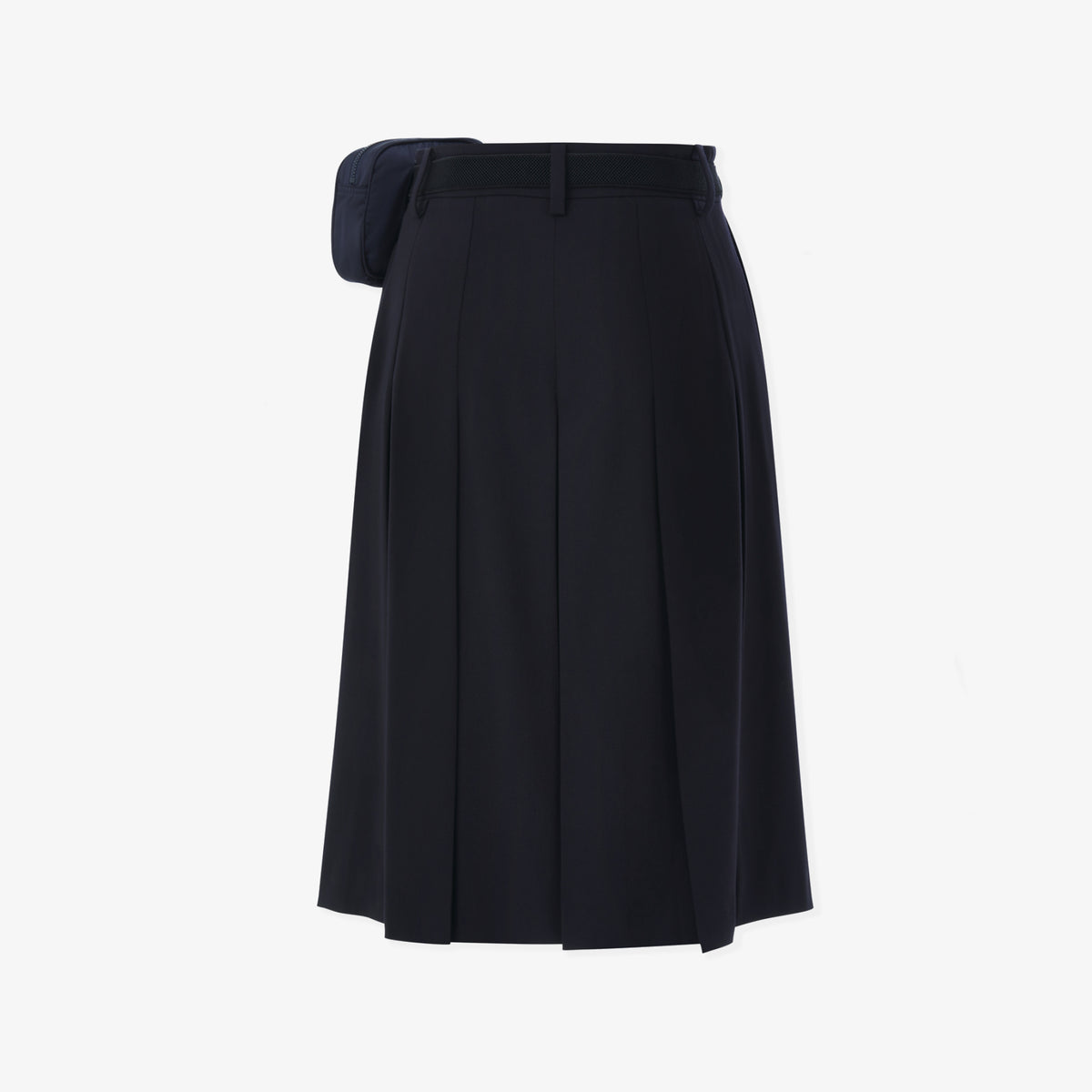 Women's Pleated Bermuda Pants - Navy - Erthe Golf