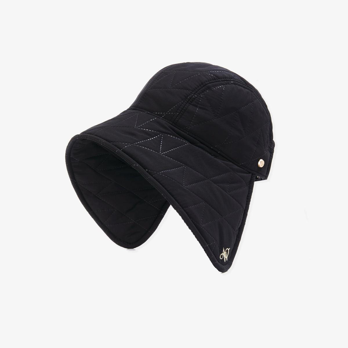 Women's Quilting Hat - Black - Erthe Golf