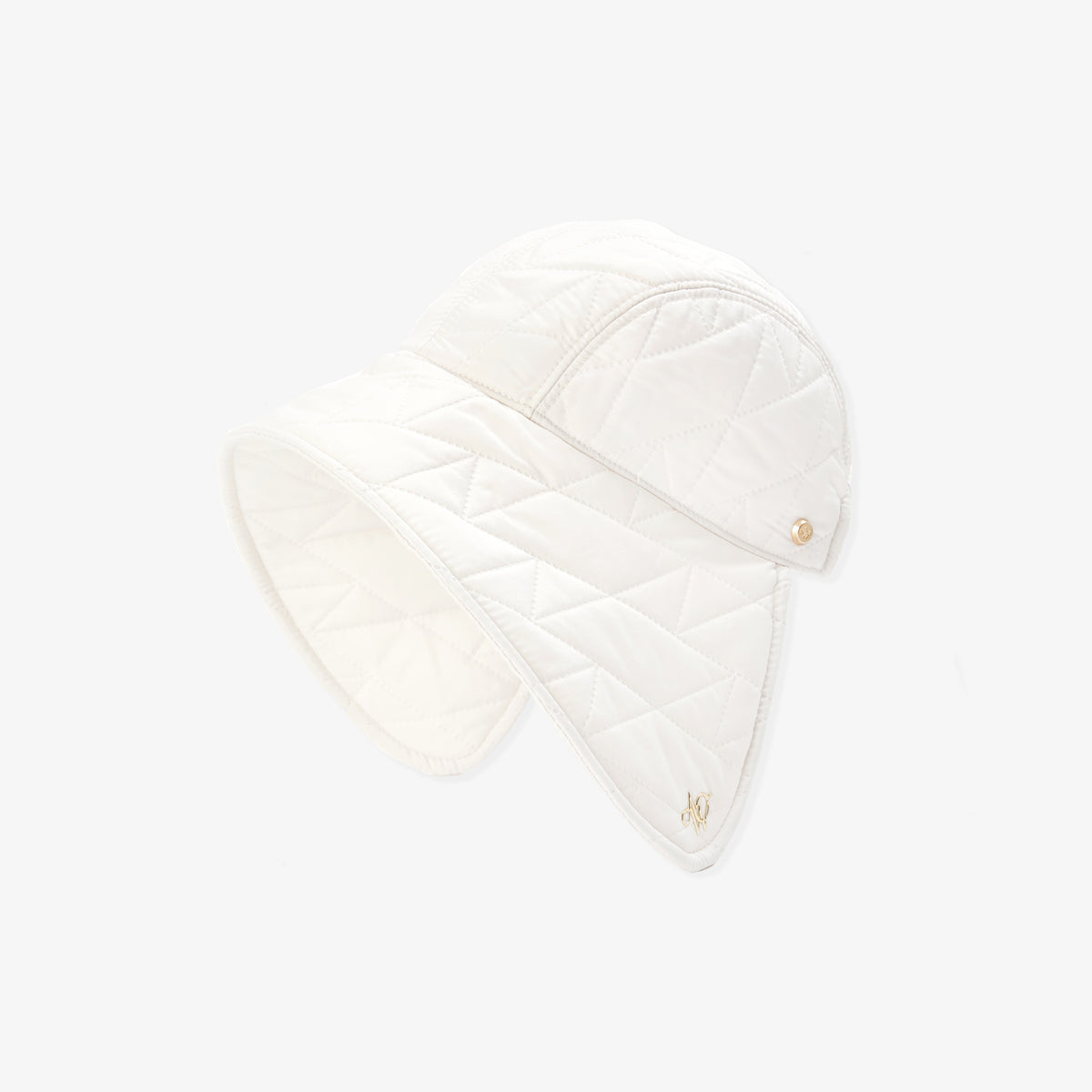Women's Quilting Hat - Cream - Erthe Golf