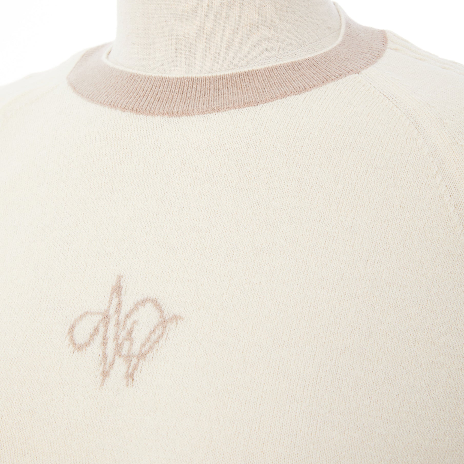 Women's Raglan Color Block Knit - Cream - Erthe Golf