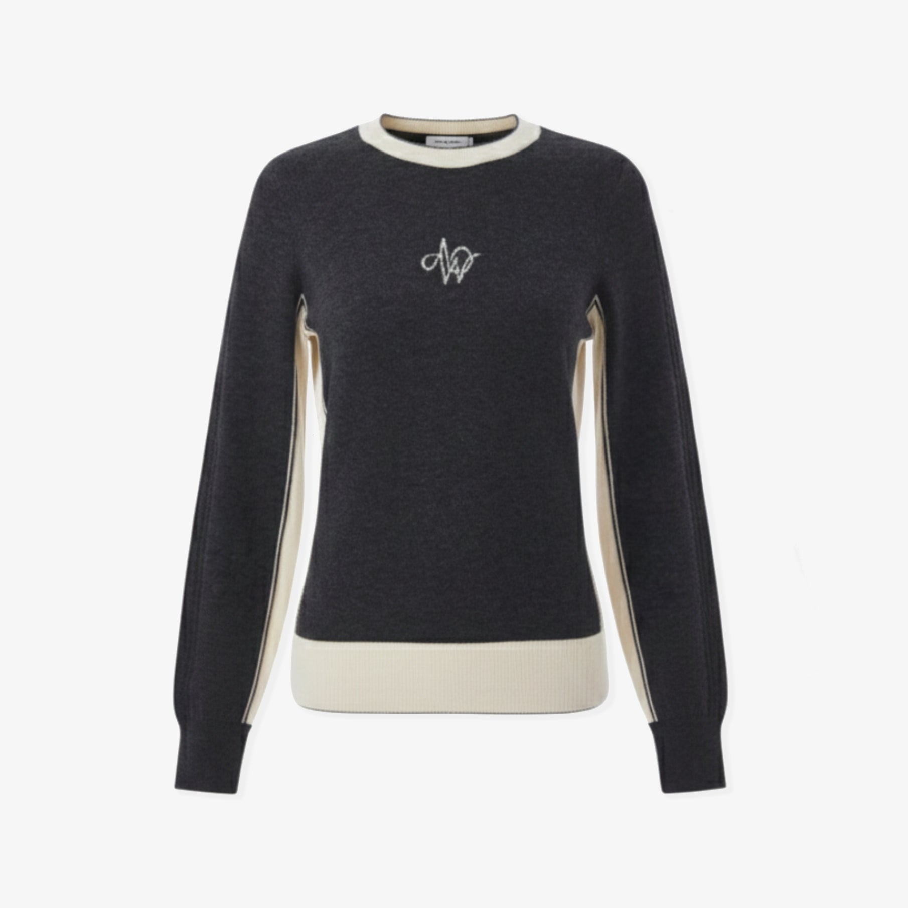 Women's Raglan Color Block Knit - Dark Gray - Erthe Golf