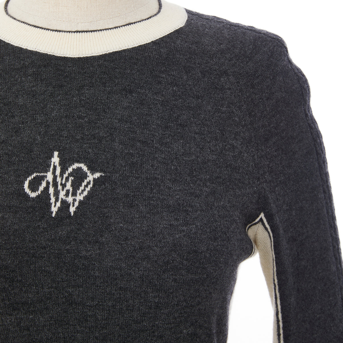 Women's Raglan Color Block Knit - Dark Gray - Erthe Golf