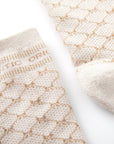 Unisex Jaquard Middle Socks - Beige - Erthe Golf