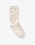 Unisex Jaquard Middle Socks - Beige - Erthe Golf