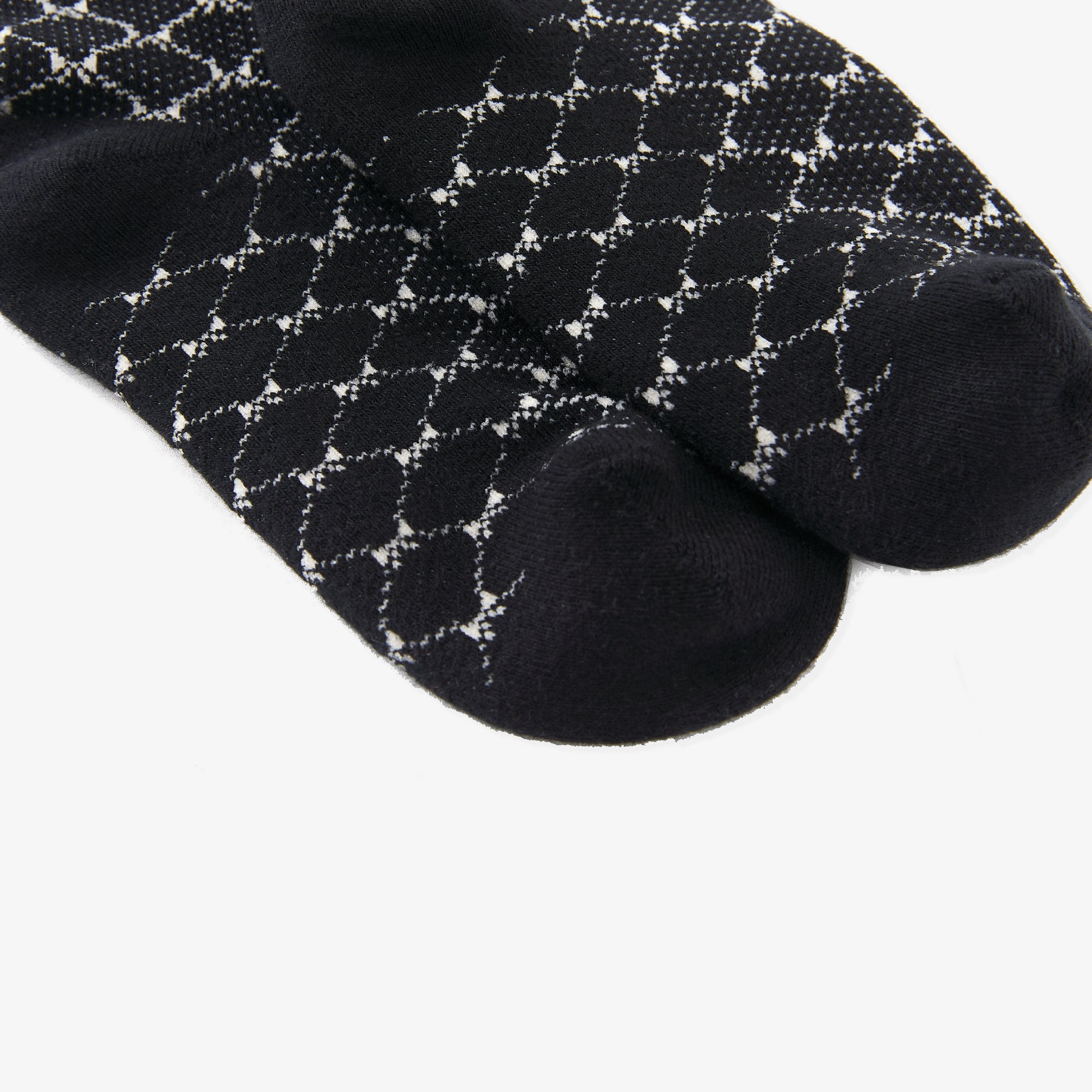 Unisex Jaquard Middle Socks - Black - Erthe Golf